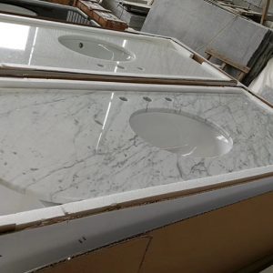 Natrual granite -prefab vanity top-Bianco carrara