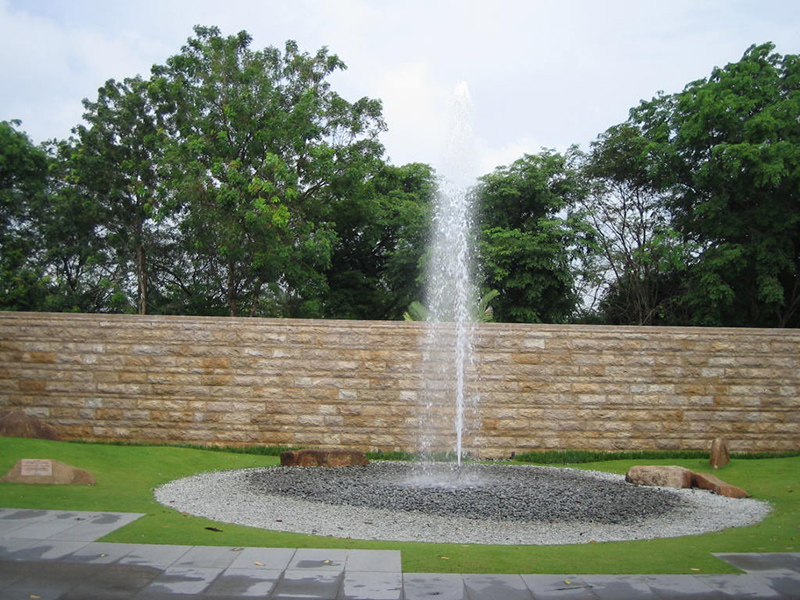 OuMing natrual stone-granite-Singapore Project-exterior wall-G682