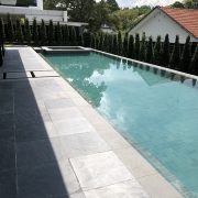 Ouming natrual stone-granite-Vanilla green-project-swimming pool