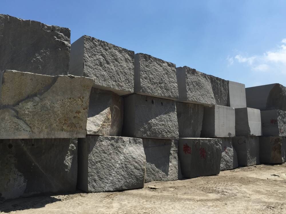natrual granite yixian black blocks